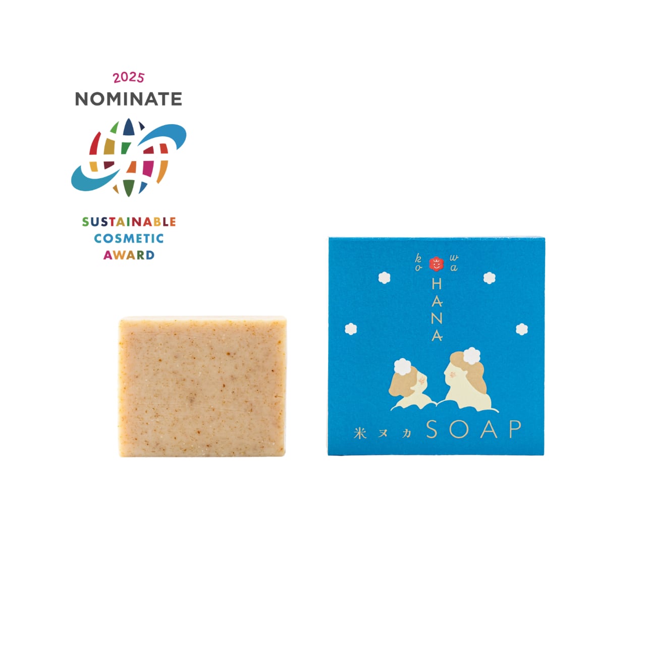 【期間限定SUMMER SALE】kowa-HANA米ぬかSOAP 100g(無香料)