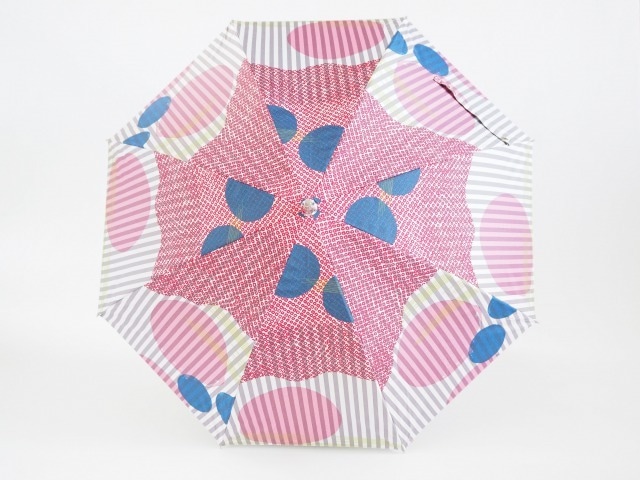 ケイコロール × ムーンバット　「中太と大丸とかすみ　赤」　ロング傘