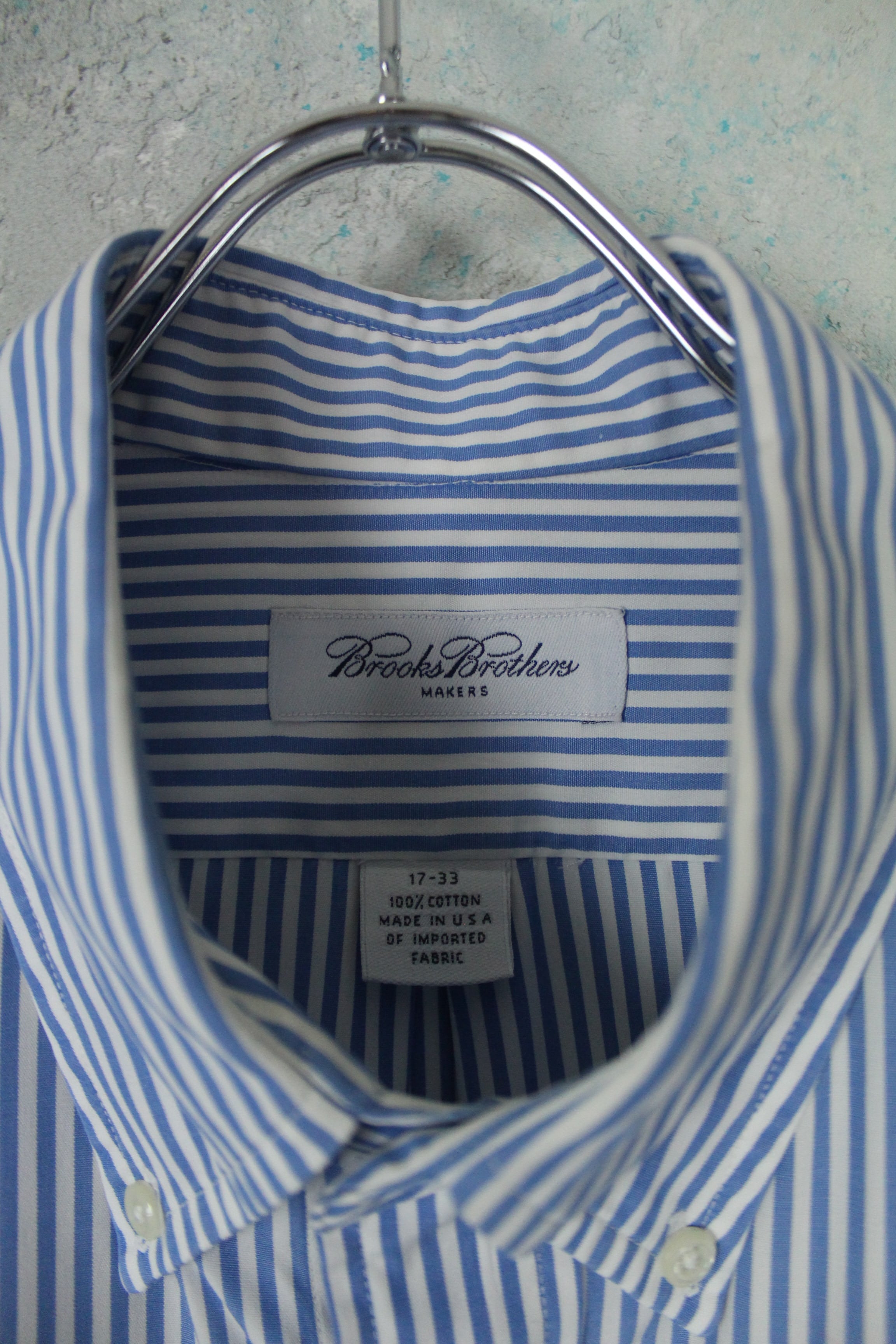 BROOKS BROTHERS ストライプパターンBDシャツ MADE IN USA オーバー