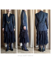 MADE IN JAPAN black sheer sleeve jacket-4736-6