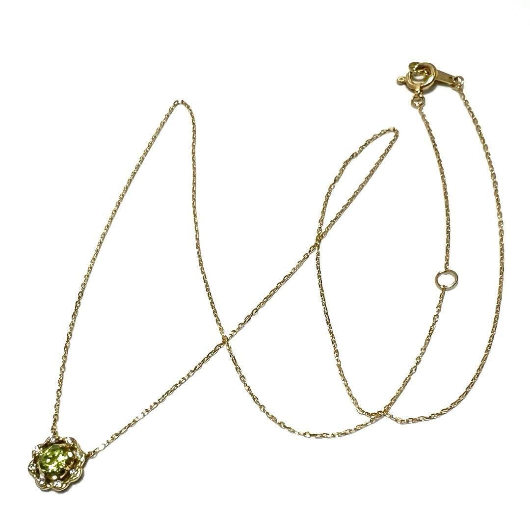 【定価7万】ヴァンドーム青山　ネックレス　ペリドット　ペンダント　ダイヤモンド 定価7万】ヴァンドーム青山 Vendome Aoyama レディース ネックレス