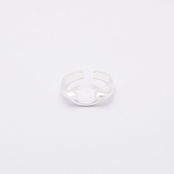 シルバーフラットリング 1.0mm幅 鎚目 3号～27号｜WKS FLAT RING 1.0 