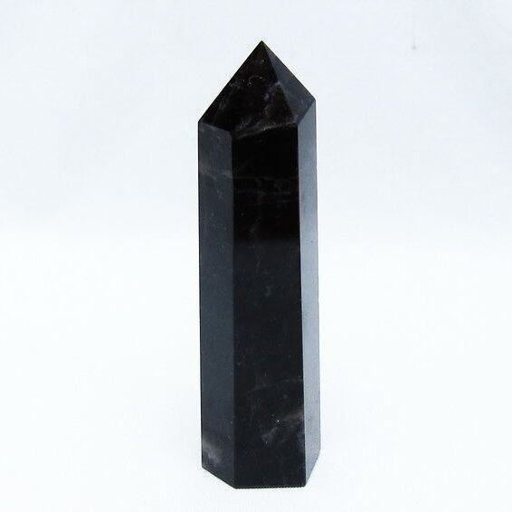 モリオン ポイント 黒水晶 六角柱 142-10737
