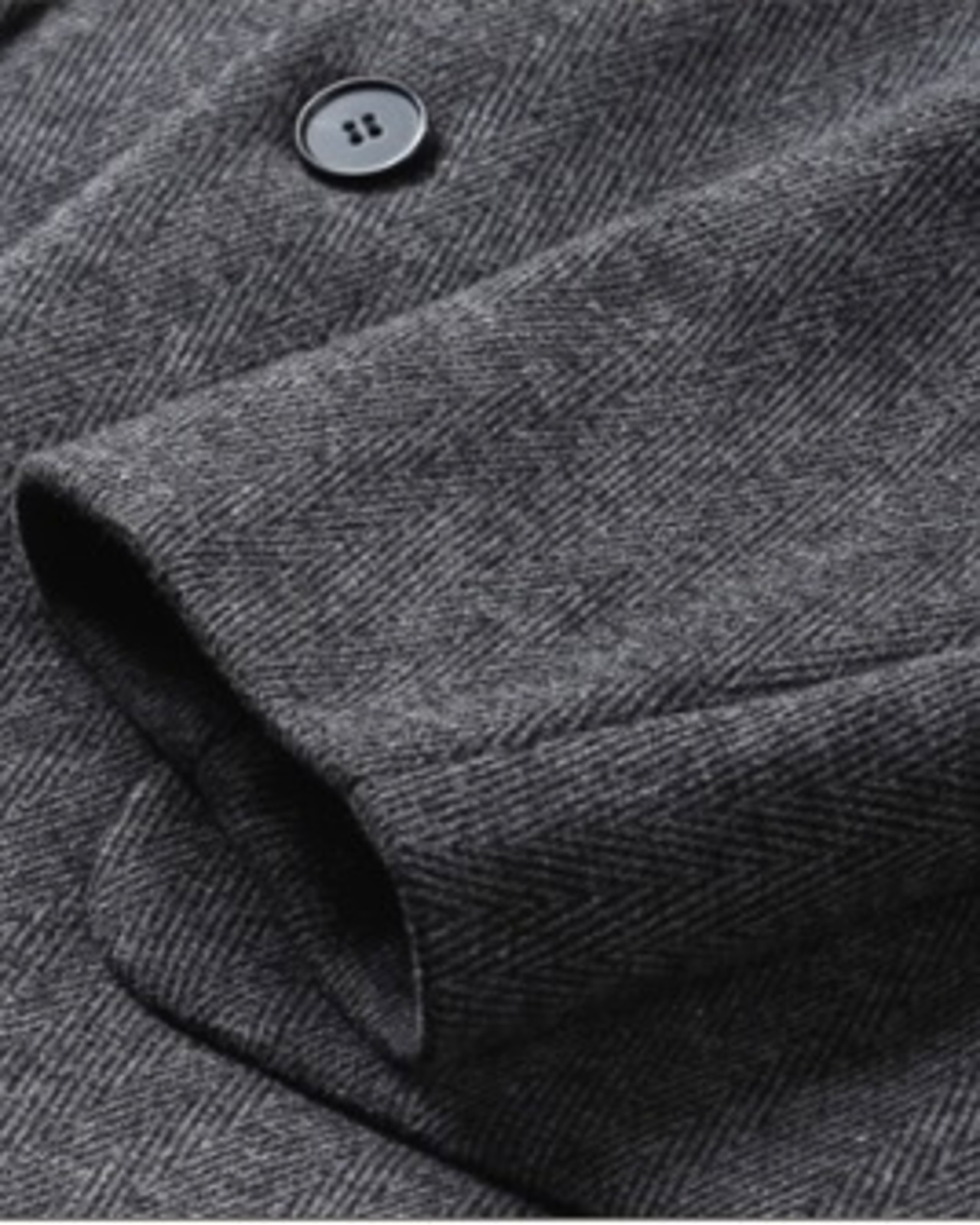 【洒脱端正】ウール混ヘリンボーン テーラードジャケット