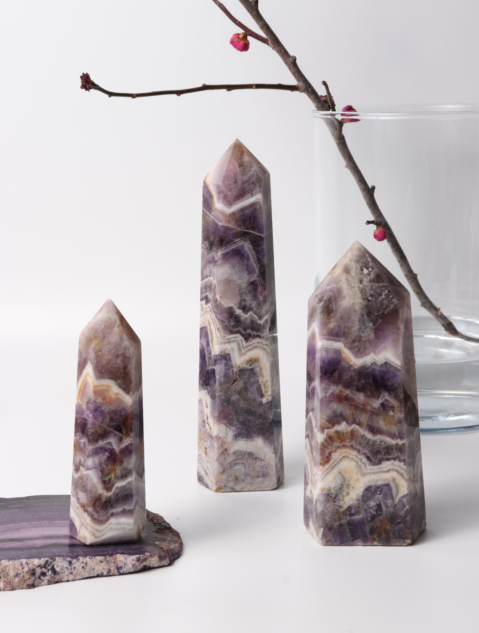 CHEVRON AMETHYST TOWER | acenus | 天然石・インテリア・ブレスレット