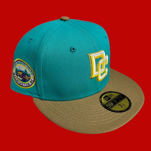 Washington Nationals 2008 Inaugural Season New Era 59Fifty Fitted / Emerald,Gold (Gray Brim)