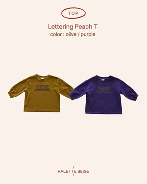 the beige［取寄］lettering pitch tee 26winter