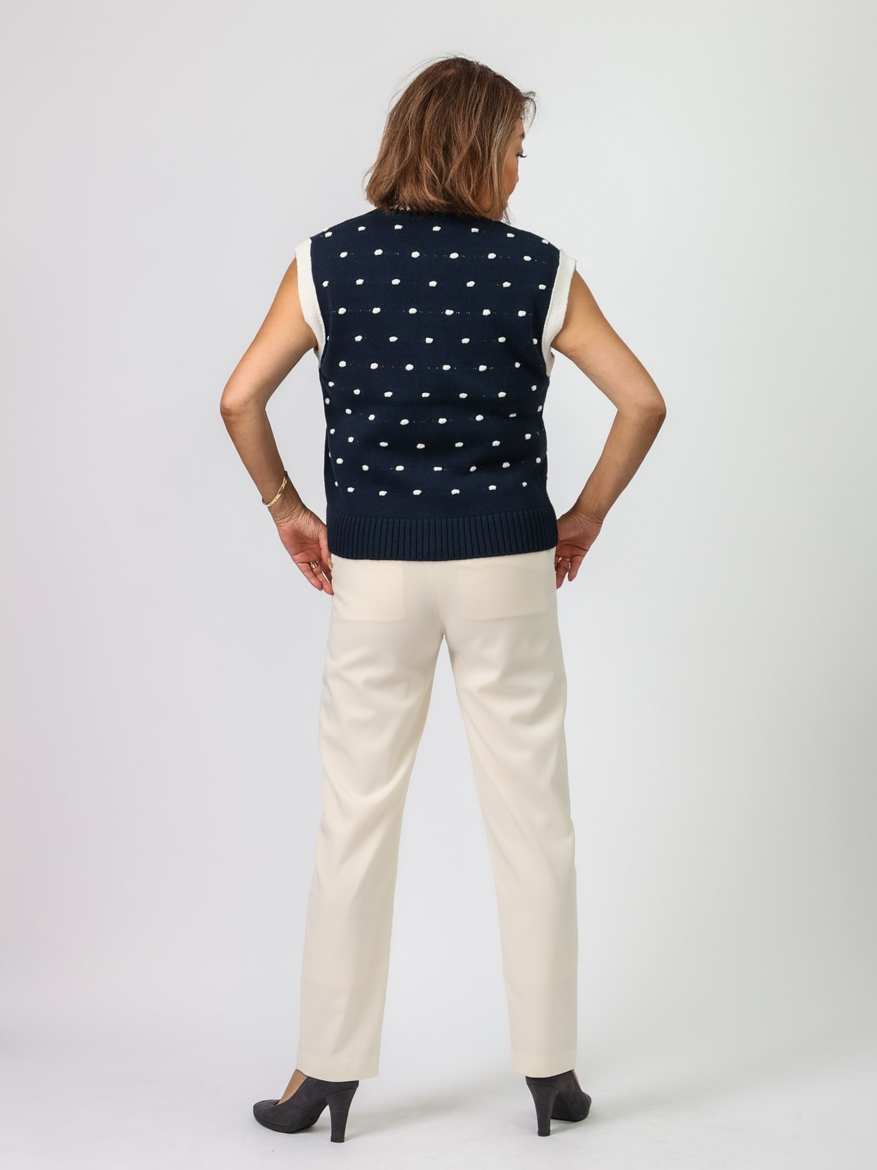 BEATRICE(ドットノースリーブトップス＆ジレ）