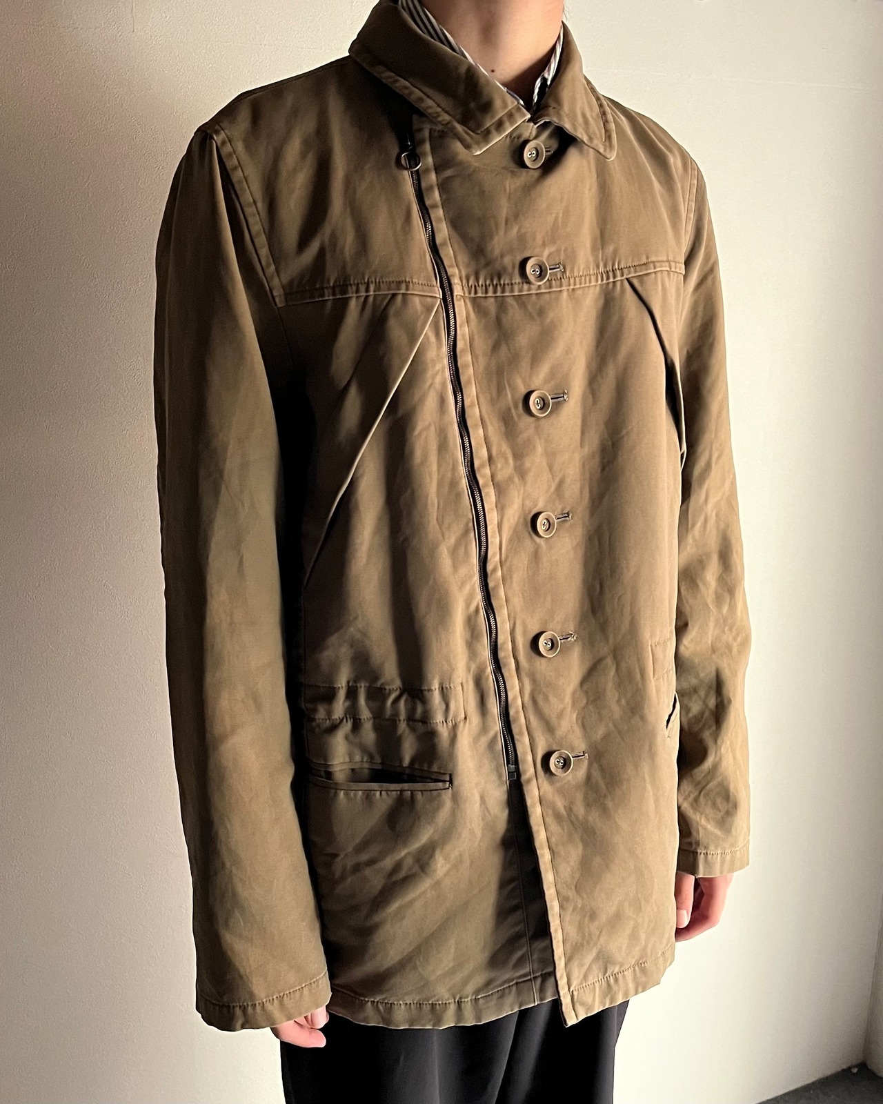 【ato】cotton moleskin double riders jacket