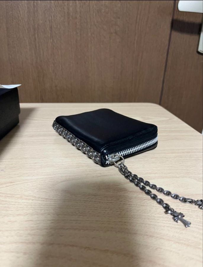 CHROME HEARTS クロムハーツ 3 Side Zip Leather Wallet 財布