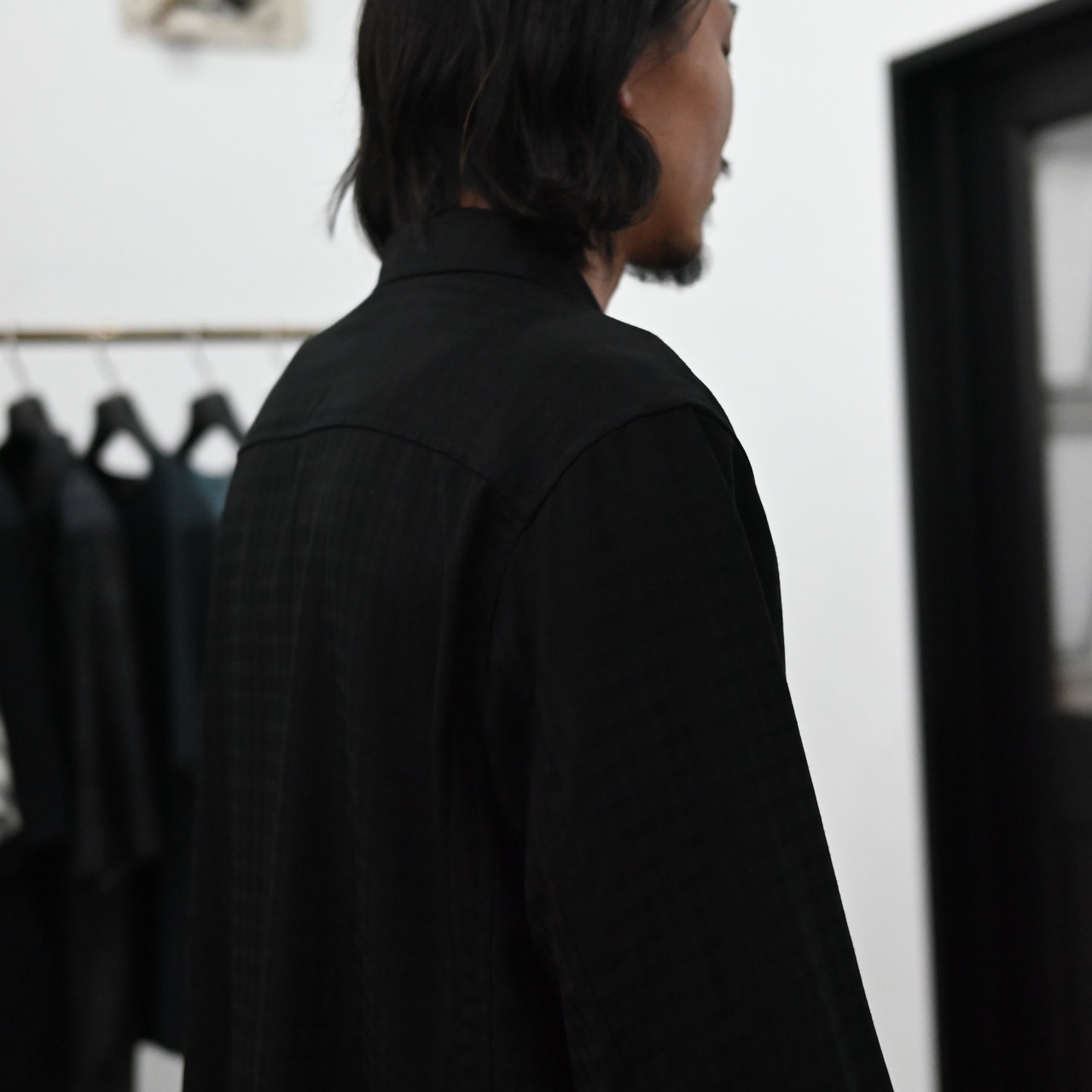 山内 / アラシャンカシミアシャドウチェック・ダブルシャツジャケット