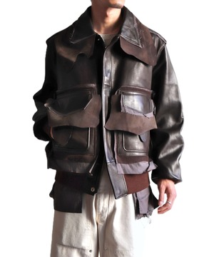 Midorikawa / MID25AW-BL02  FLIGHT JACKET (BROWN)