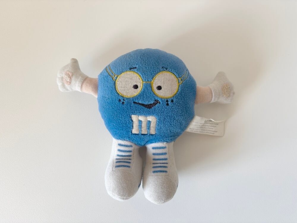m&m'sのぬぐるみ "Brilliant Blue"