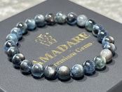 No.1908 ブラックスターアクアマリンブレスレット