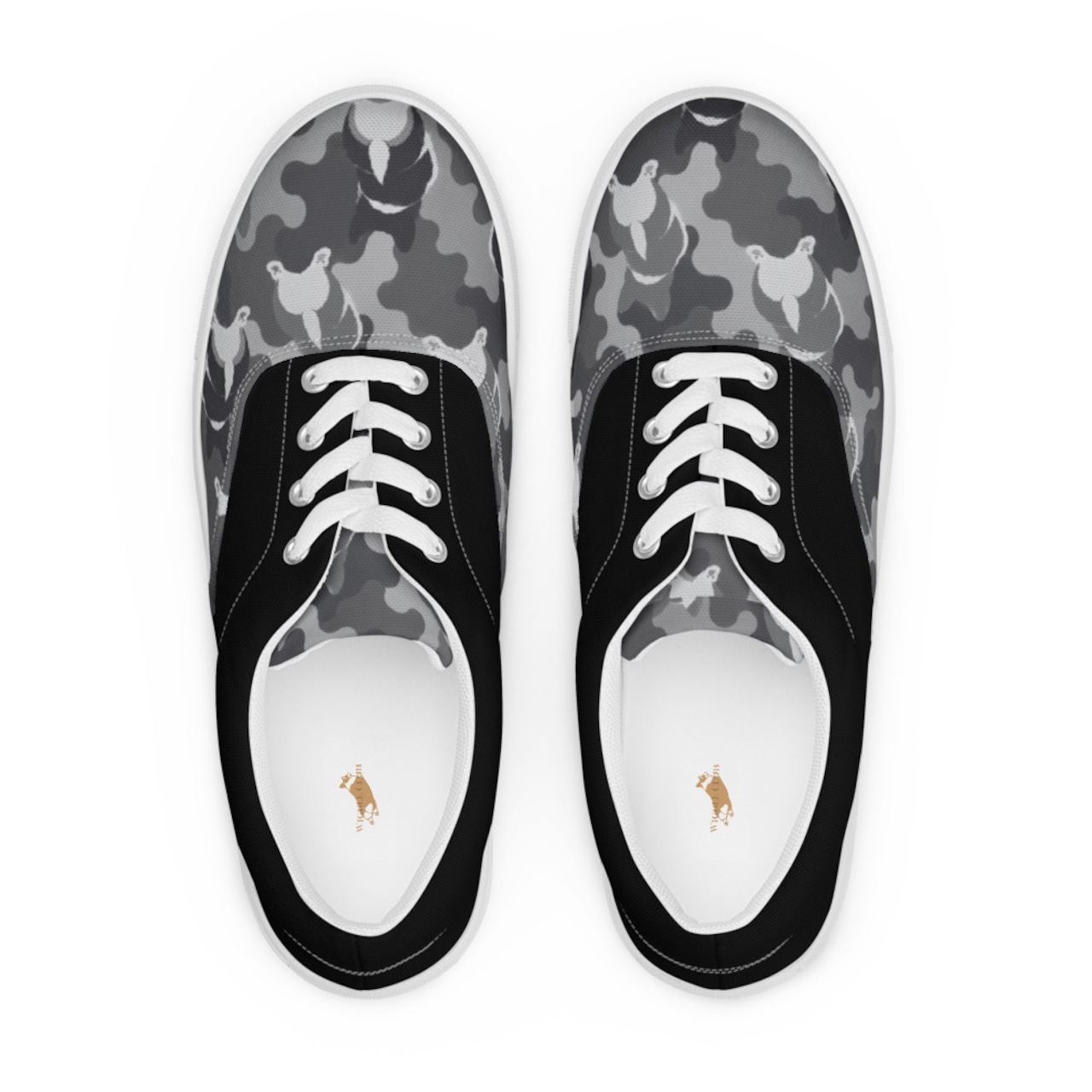 WIGGLE CAMO monochrome canvas shoes(Men’s) [S0008]