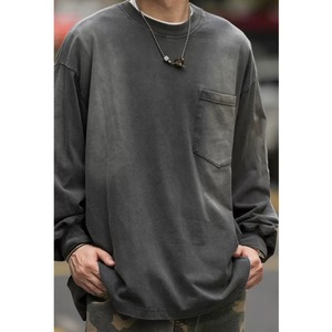 Gradient color long sleeve t-shirt 0277