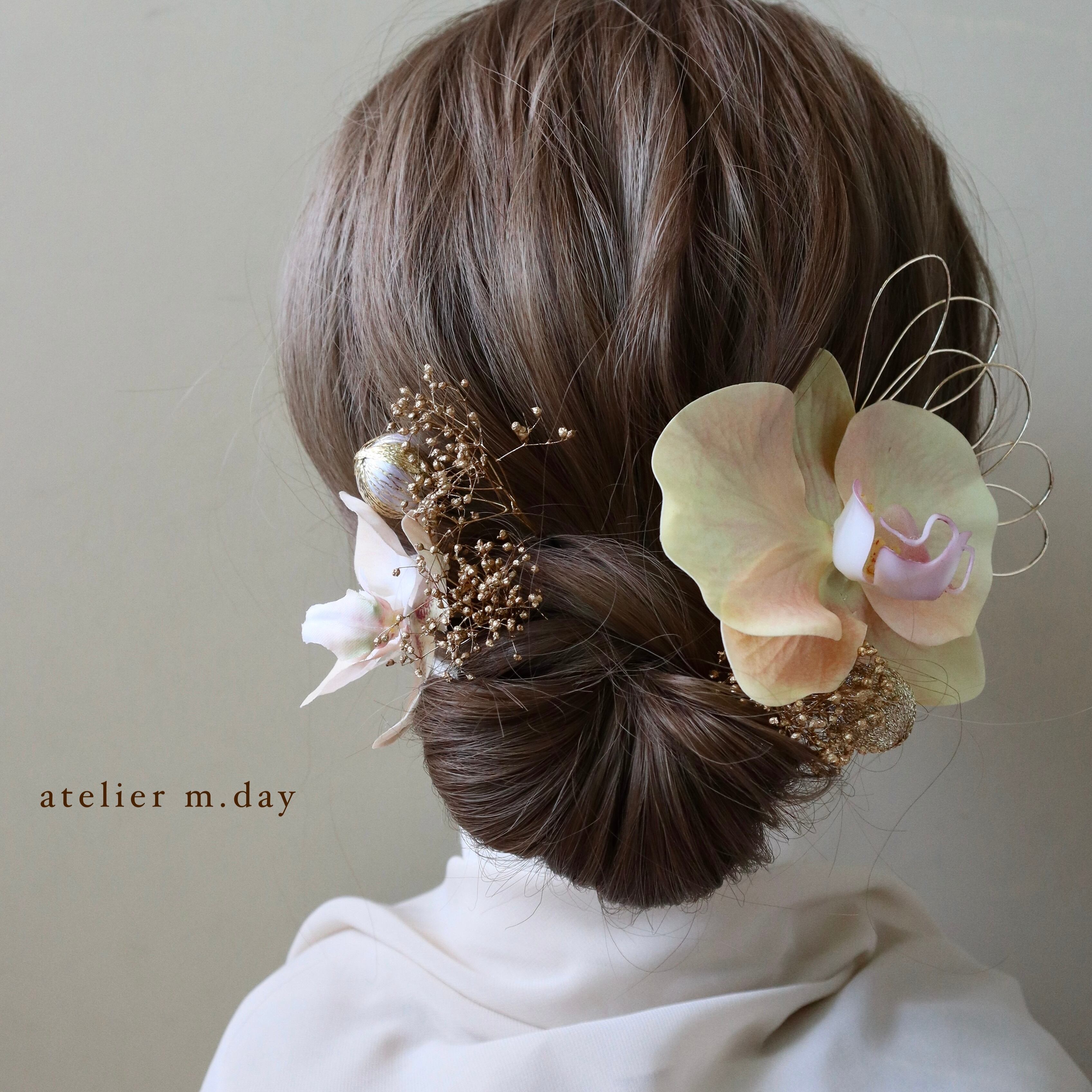 帯留め トンボ玉作家城下鮎子さん クリムト ゴールド ガラス工芸品  