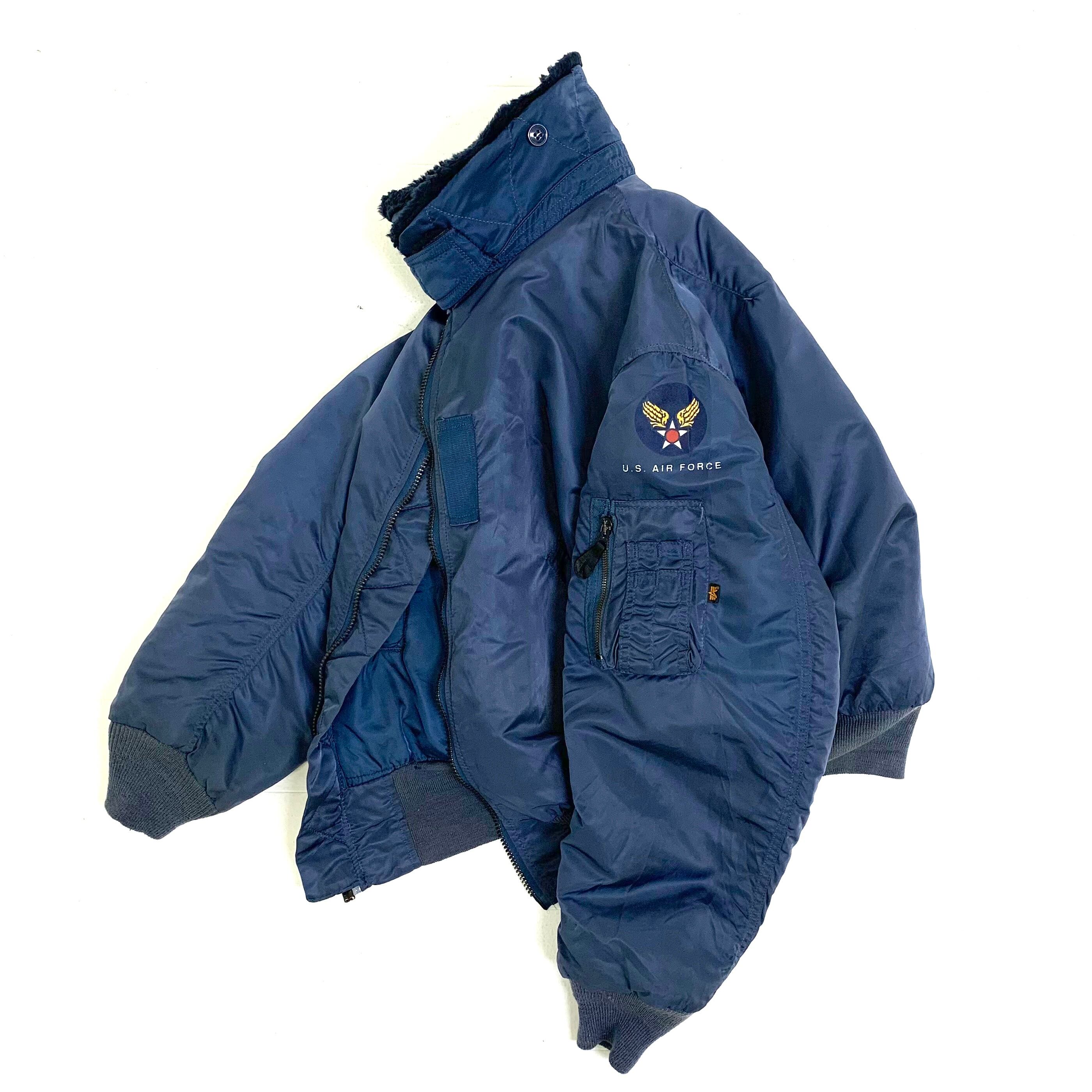 0241 / 1990's alpha B-15C flight jacket ブルー フライトジャケット 