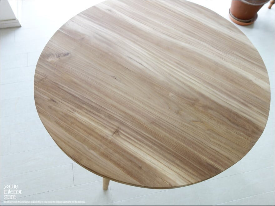 ハヤサキ様サイズオーダーテーブル 」 チーク無垢材 円形テーブルN 丸