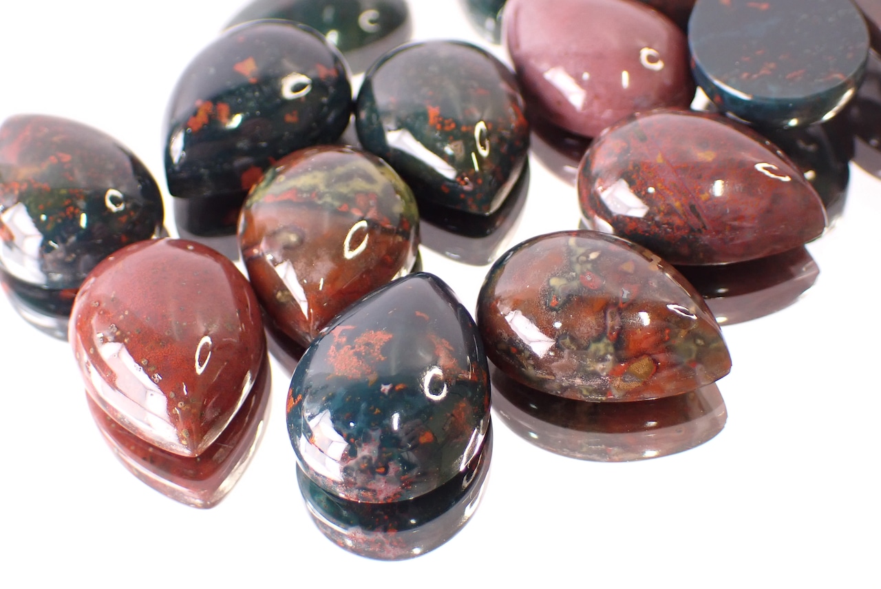 【3月誕生石セット】アクアマリン&ブラッドストーン