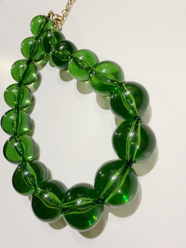 ★Special★ Vintage lucite green necklace