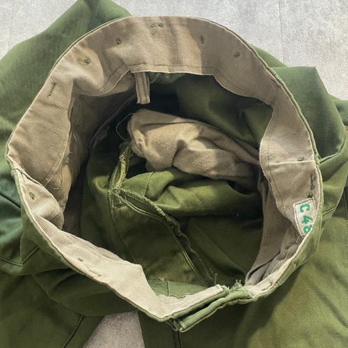 60-70s スウェーデン軍 実物 M-59 フィールドパンツ C48 w28 詳細写真9