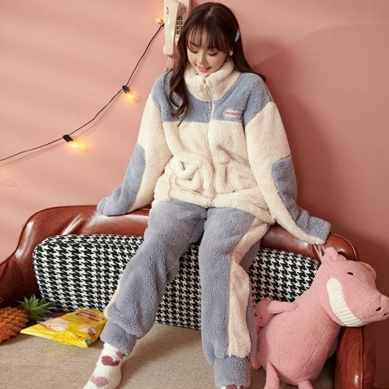 FRUITS ZIPPERモコモコぱじゃま上下セット FC限定】FRUITS ZIPPERモコモコぱじゃま上下セット【ASOBIMALL