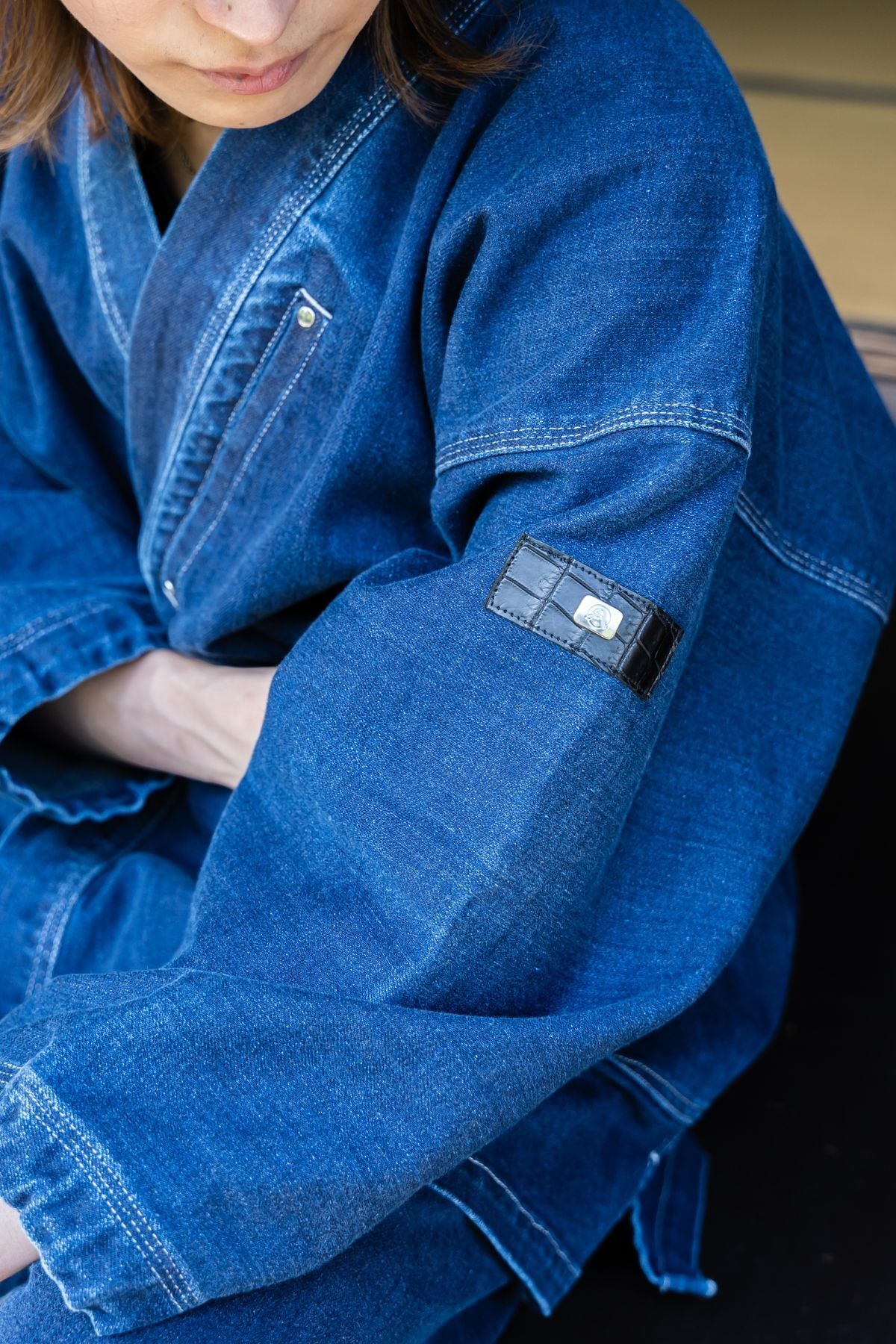 再入荷｜オンライン限定モデル】クロコダイル×デニム藍作務衣/AI SAMUE