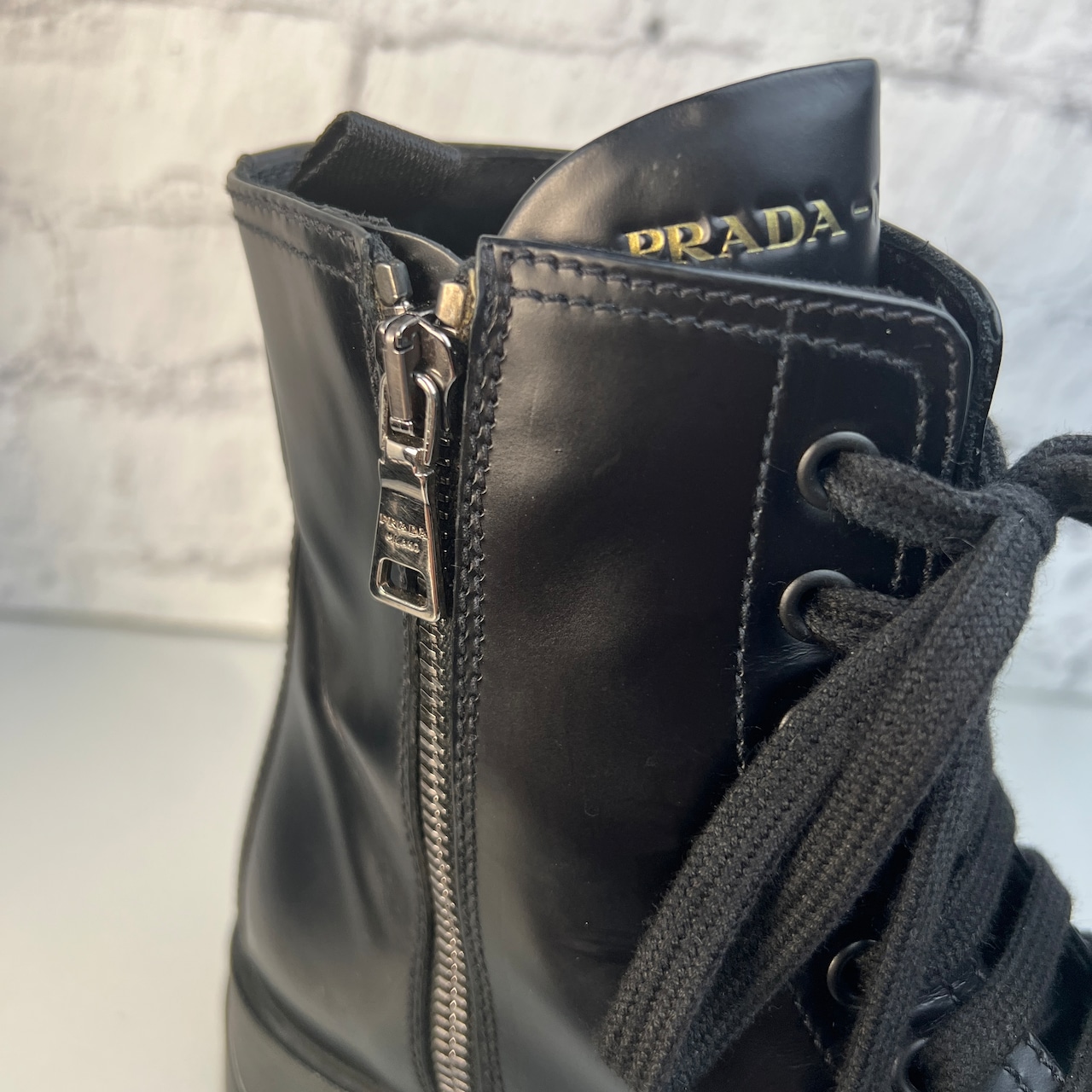 【最終処分SALE】PRADA プラダ ブーツ ブラック A-10530