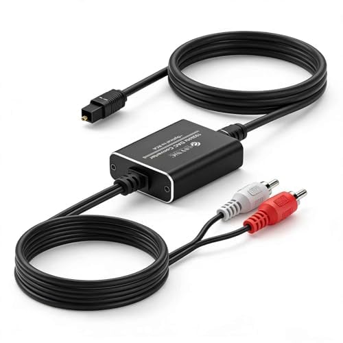 eSynic 光デジタル-アナログ 音声変換 192 kHz Toslink/SPDIF to RCA