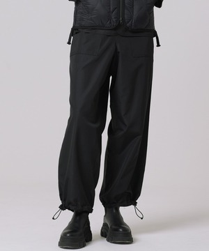 【TAION UNISEX】NONDOWN MILITARY REV.WIDE PANTS