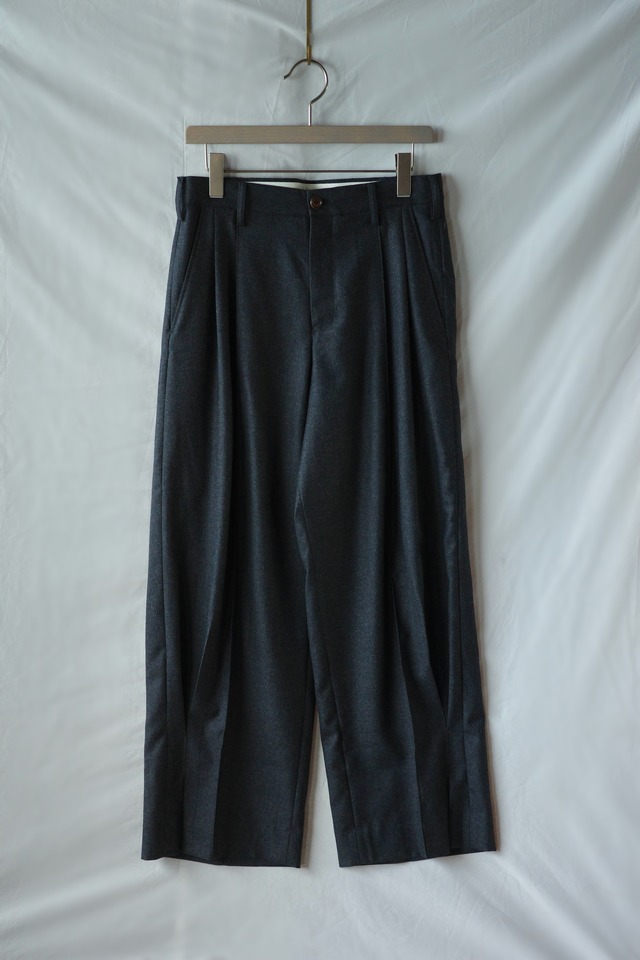 KHOKI【Tuck Pleats Pants -Gray-】