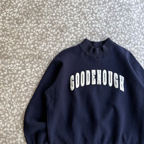 GOOD ENOUGH / 90’s- mock neck knit sweat size 実寸M相当