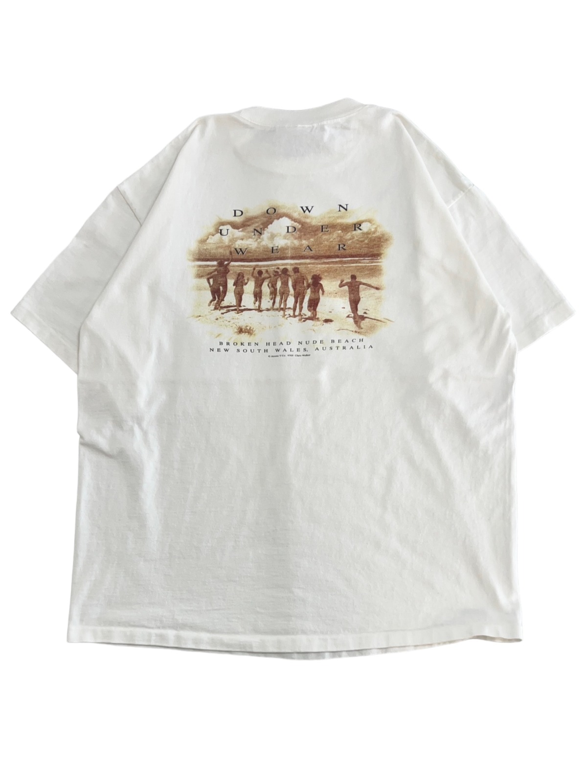 [ L ] The Aussie T Company 90's Made in USA "DOWN UNDER WEAR" Photo