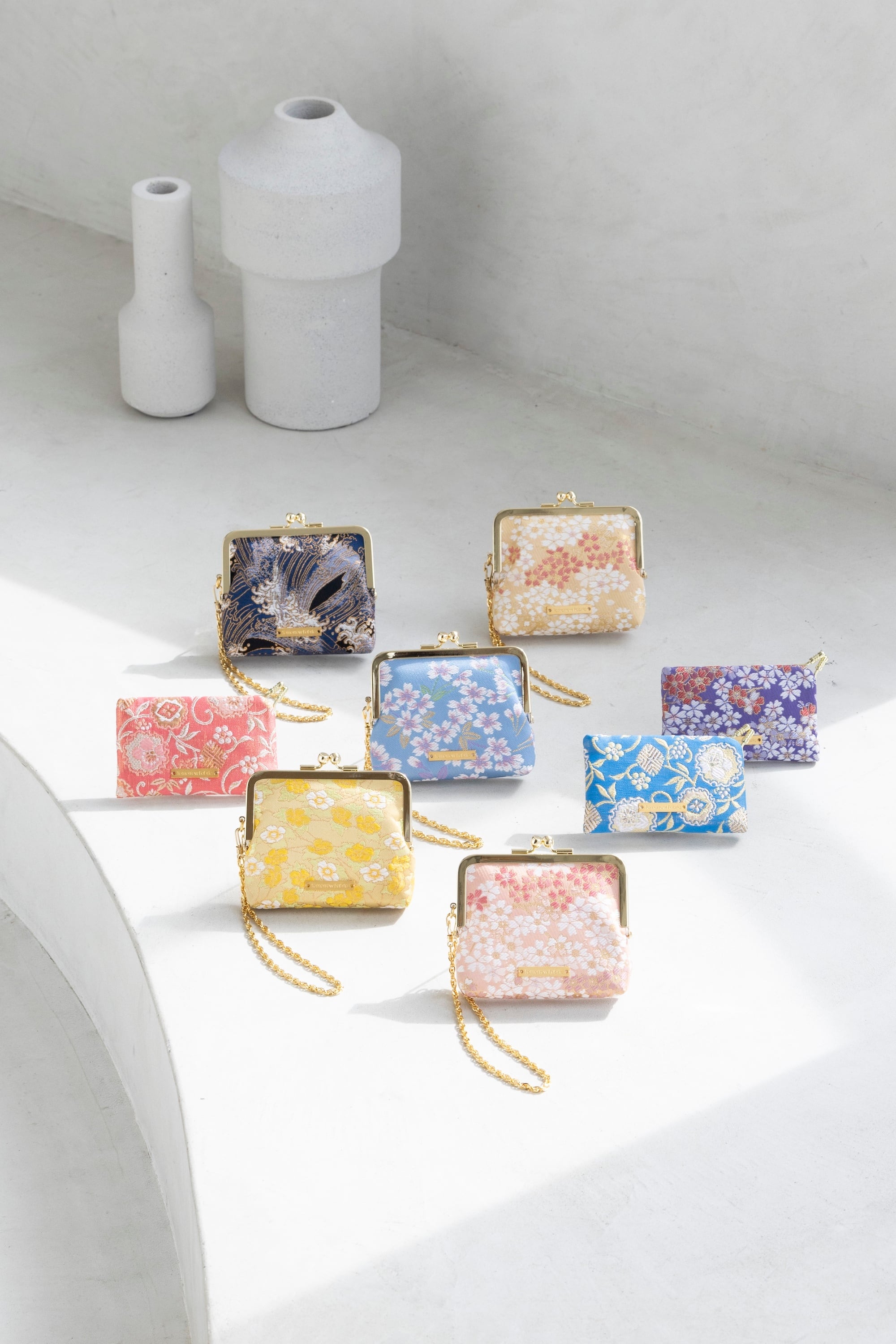 西陣織ミニ財布(カードケース) SAKURA / NCC15 | Tomorrow Fabric