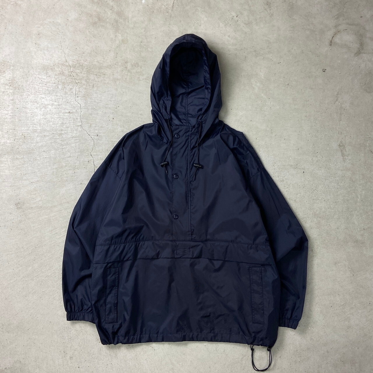 90年代 J.CREW SPORT ハーフジップ ナイロンアノラックパーカー 