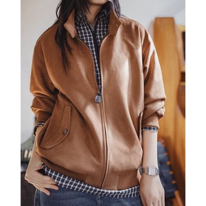 Vintage Loose Stand collar Jacket 125561