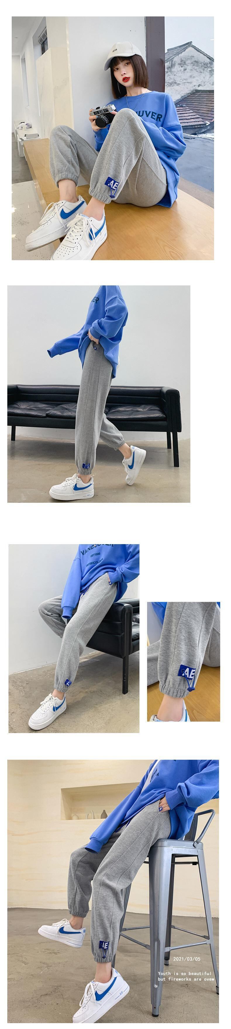 公式サイト6036グレースウェットパンツレディース2021年春秋新作ルーズ