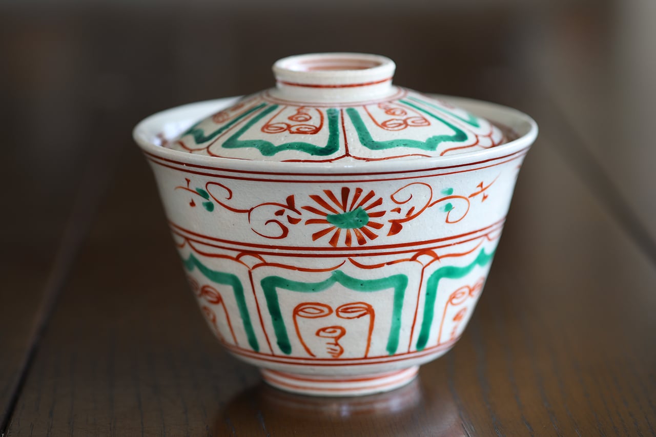 紅安南唐草 蓋物 作：小栗靖（美濃焼） | にっこう生活館 ONLINE SHOP