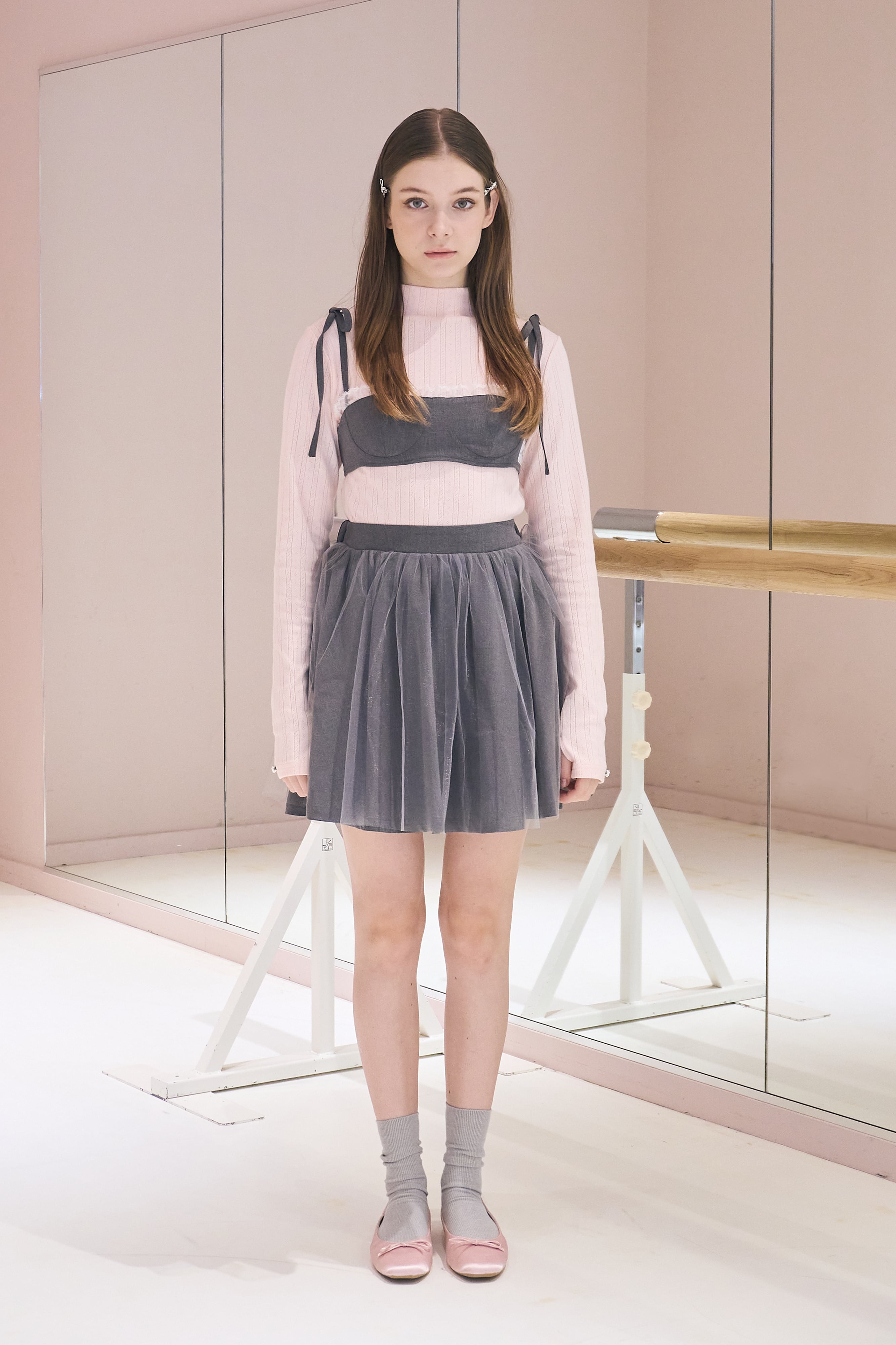 PETIT ROSE TOPS【mock turtleneck】 | mieya mieya
