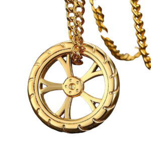 Tire Racing Wheel Necklace  [3 colors available]