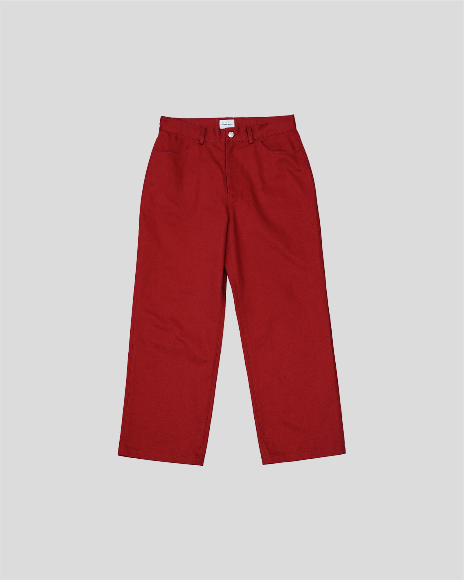 LP MM KATSURAGI DENIM SLACKS RED