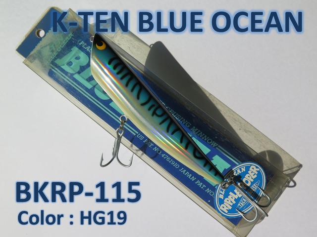 Tackle House K-TEN Blue Ocean Ripple Popper  BKRP 115   F-L74-06