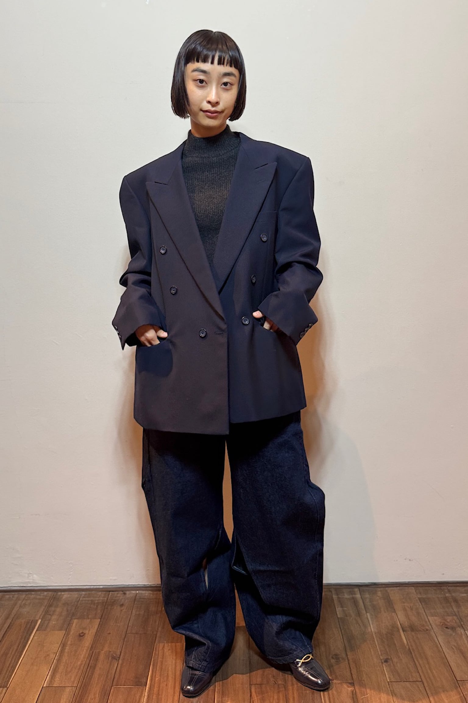 FESTIVE TURO TAILOR ネイビーダブルジャケット