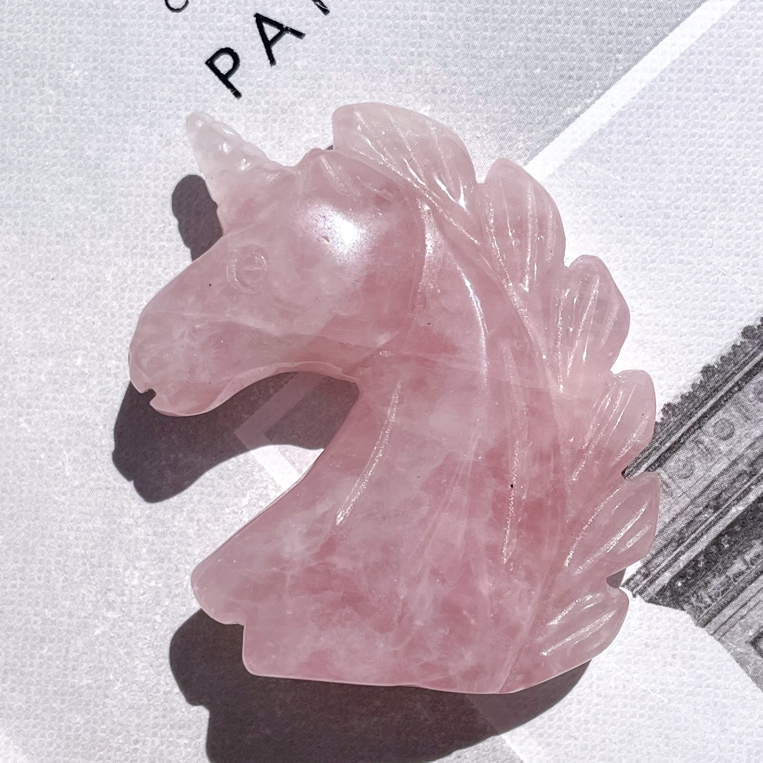 Rose Quartz Unicorn Medium 5 ✧ ローズクォーツ ユニコーン