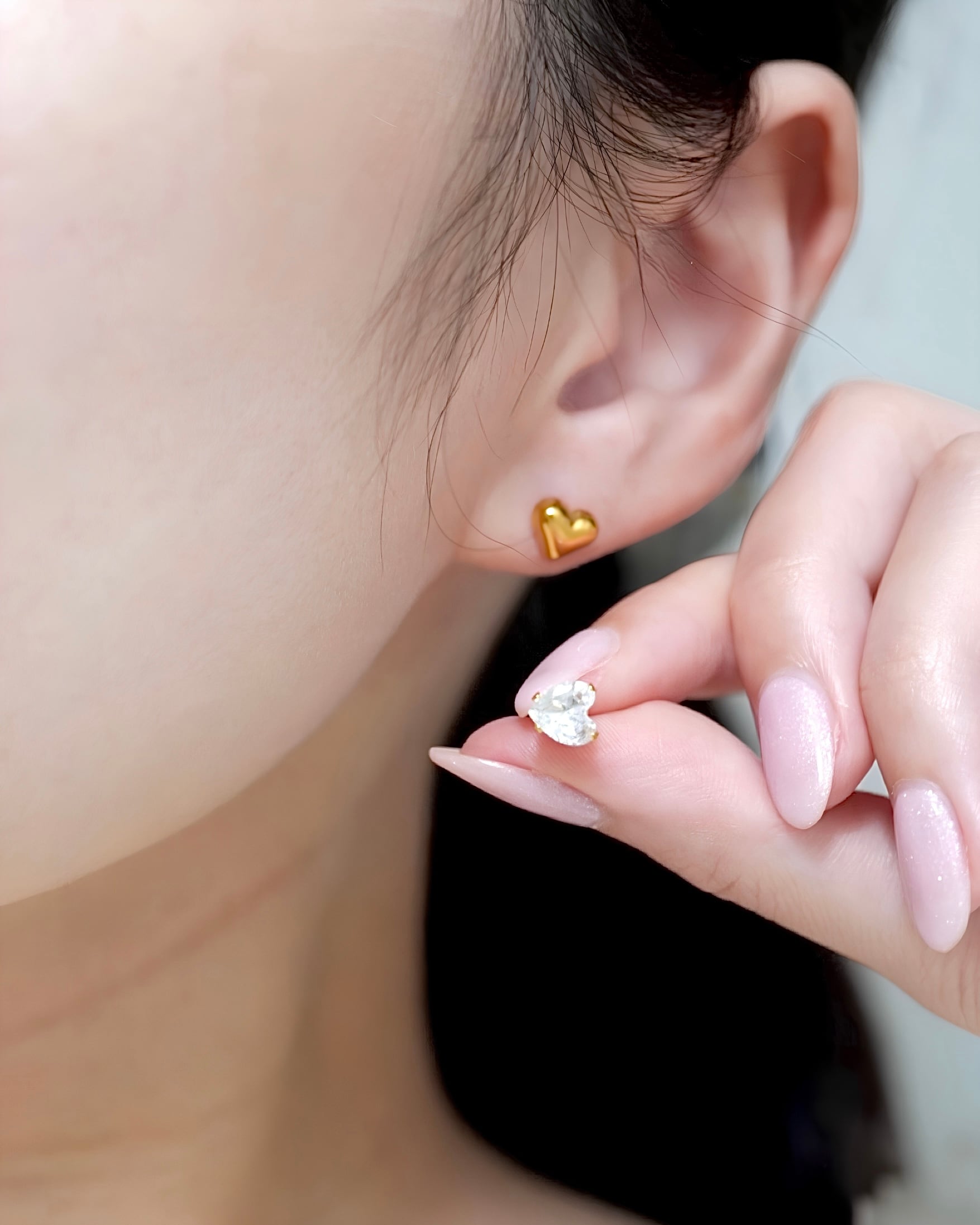 twin heart ピアス(2個セット)