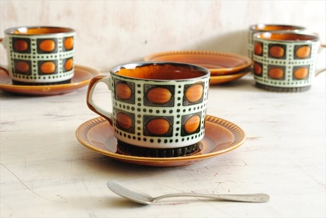 BOCH アンティーク　　　カップ・ソーサー  5セット BOCH アンティーク カップ・ソーサー 5セット