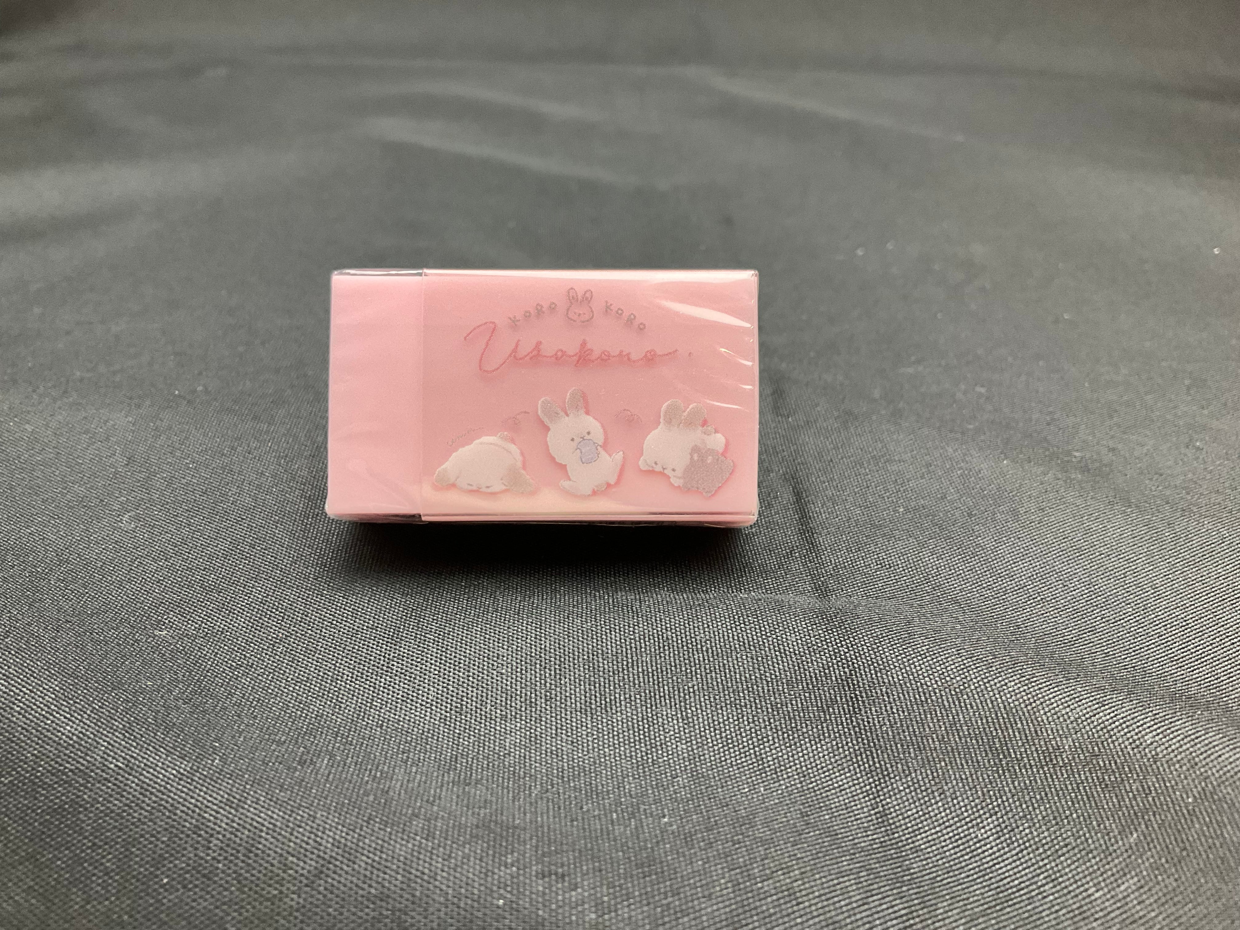 ころころアニマル クリアスリーブ消しゴム うさぎ | うさぎセレクト