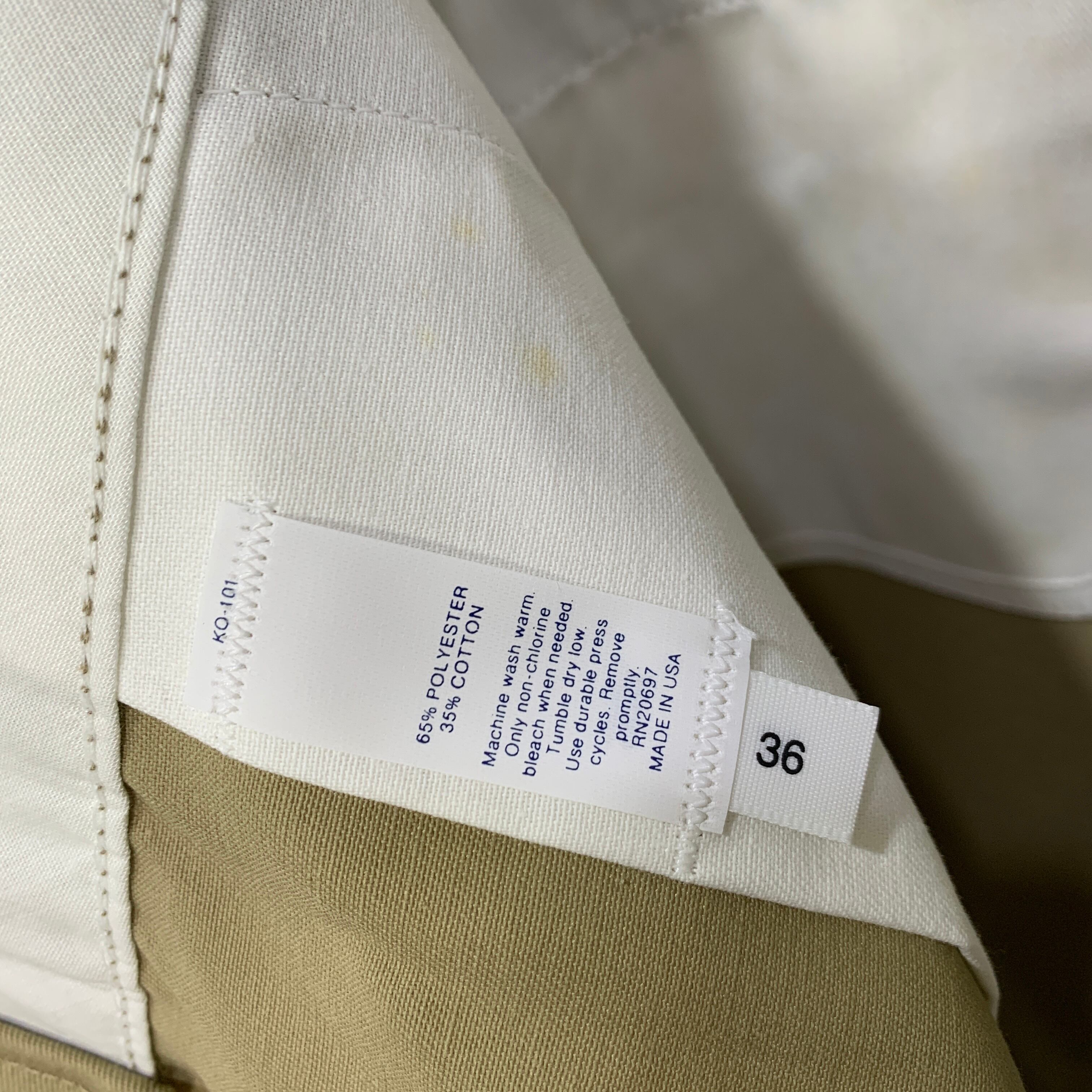 デッドストックタグ付 80s Dickies USA製チノワークショーツ W36