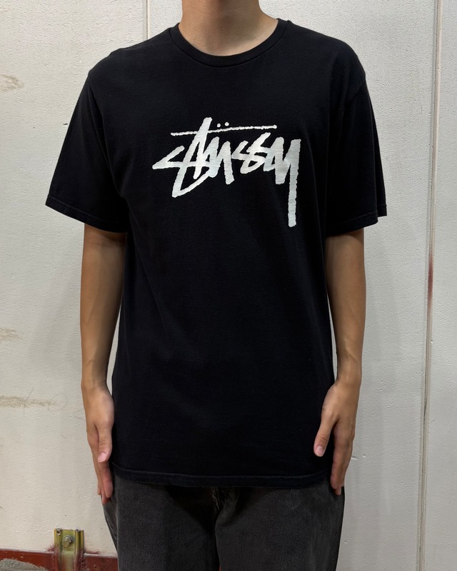 10’s stussy Design Tee ”Stock Logo” 【Roots店】